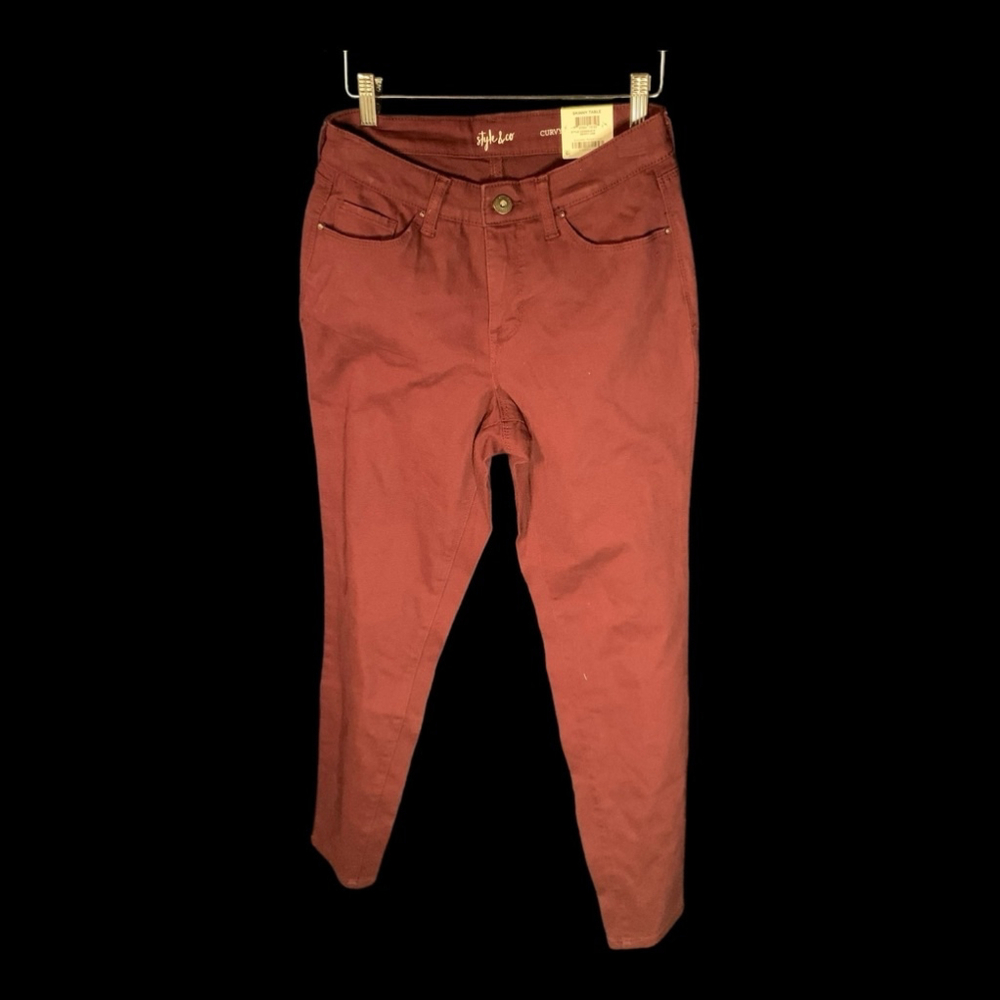 Women's Style & Co Jeans Skinny Burgundy Size 4
